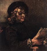 REMBRANDT Harmenszoon van Rijn Titus Reading du oil painting reproduction